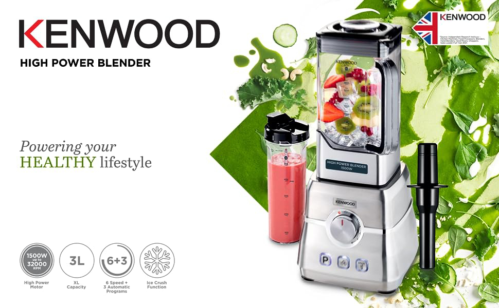  خلاط 400 واط مع مطحنة وكأس خلاط من كينوود BLP10.E0WH