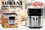 ⁦قلاية ديجيتال سوكاني، 8 لتر، 1700 وات، فضي واسود - SK-GZ-8042⁩ - الصورة ⁦2⁩
