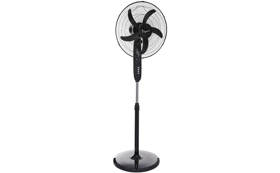 I Home IH518 Stand Fan, 18 Inch, 5 Blades - Multi Color