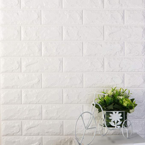 70x77cm PE Foam 3D Wall Stickers Safty Home Decor Wallpaper Sticker,white