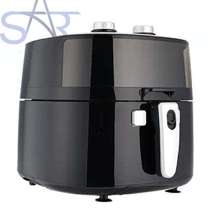 قلاية بدون زيت سوكاني، 1800 وات، 8 لتر، اسود – SK-8016