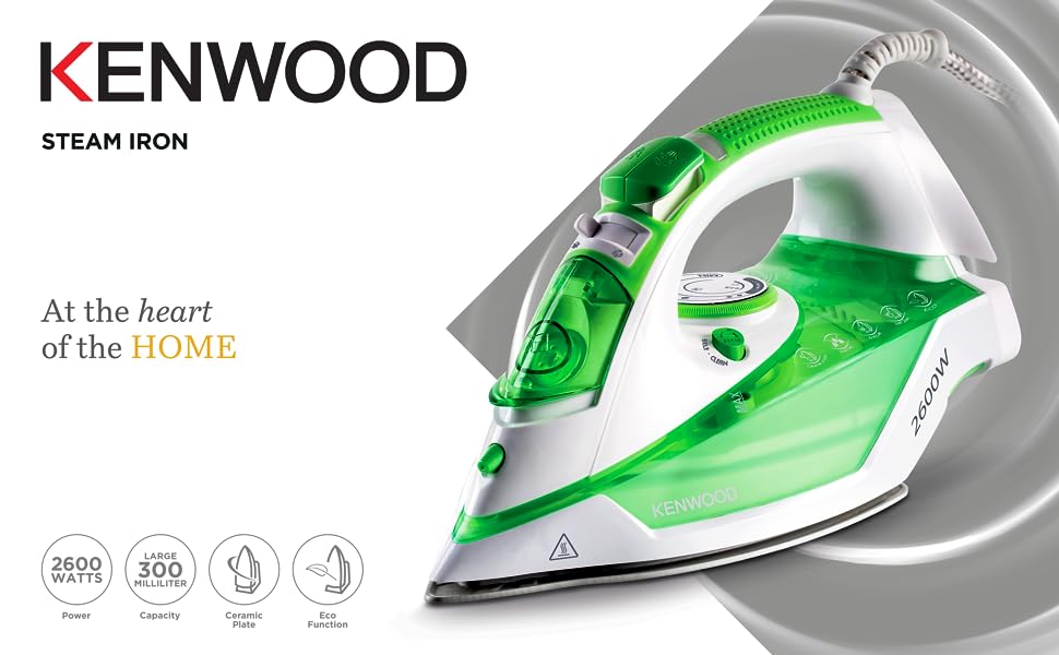  مكواة بخار كينوود، 2600 وات، اخضر - STP70.000WG