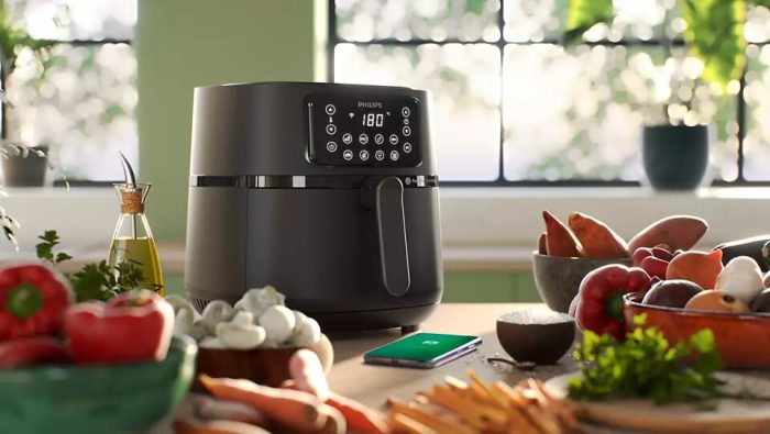 ⁦قلاية ديجيتال من فيليبس، سعة 1.4 كجم، 2000 وات، اسود - HD9285-93⁩ - الصورة ⁦4⁩