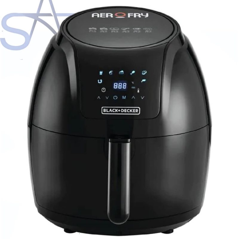 قلاية بدون زيت بلاك اند ديكر ديجيتال، 5.6 لتر، 1800 وات، اسود - AF625-B5