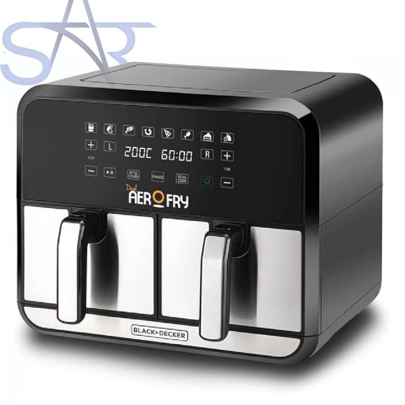 قلاية ديجيتال بلاك + ديكر، سعة 8 لتر، بقوة 1700 وات، اسود, DZAF1700-B5