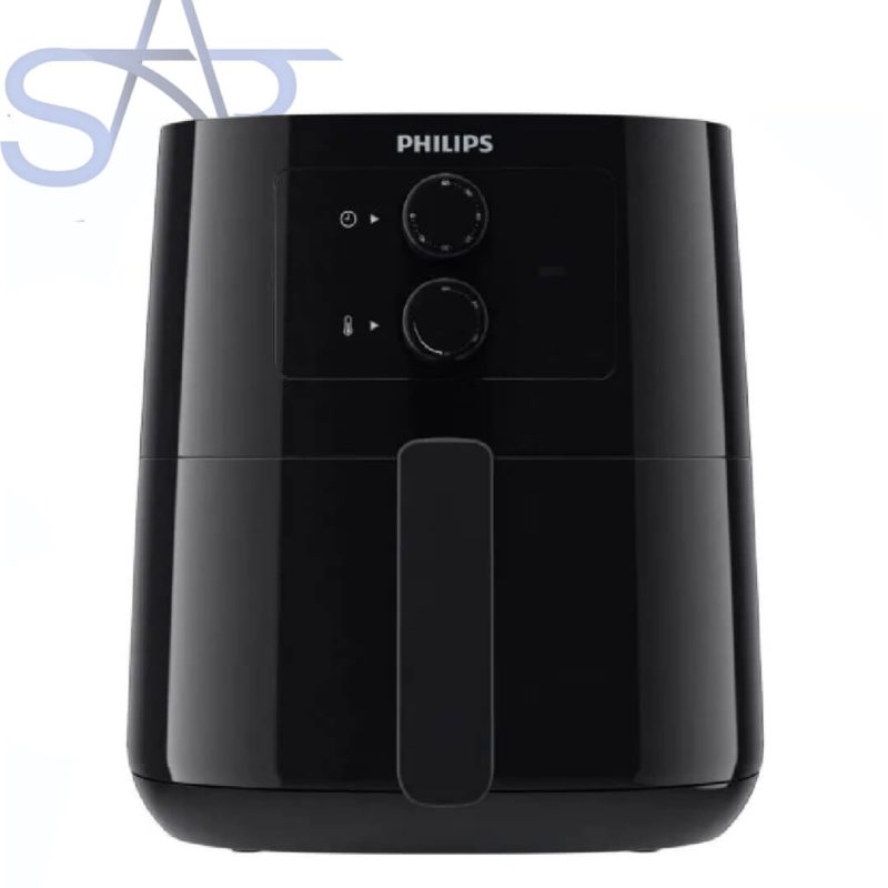 قلاية هوائية عميقة من فيليبس بدون زيت، 1400 وات،4.1 لتر، اسود - HD9200/91