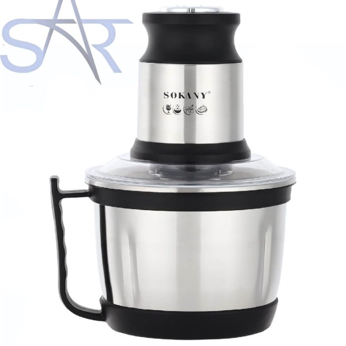 كبة Sokany ( SK-7027) – وعاء استانلس / 3 لتر / 4 شفرات / 800 وات