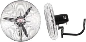 مروحة ايجا 30 بوصة حائط للحدائق W-1530، اسود، 100 واط