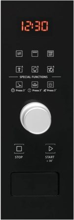 ⁦ميكروويف فرن غاز  Ariston, 1000 W ,MF25GUKIXA ,لتر 25 ,أسود/ فضي⁩ - الصورة ⁦5⁩