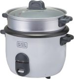 ⁦حلة طهي الأرز سعة 1.8 لتر من بلاك اند ديكر، لون أبيض، RC1860-B5⁩ - الصورة ⁦5⁩