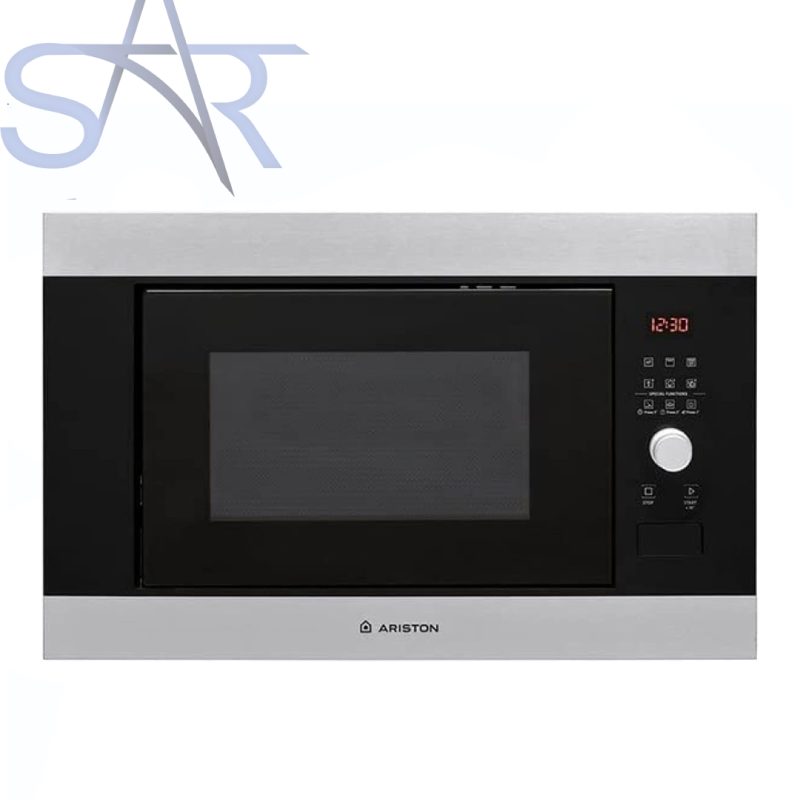 فرن غاز ميكروويف Ariston, 1000 W ,MF25GUKIXA ,لتر 25 ,أسود/ فضي