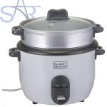 جهاز طهي الأرز سعة 1.8 لتر من بلاك اند ديكر، لون أبيض، RC1860-B5