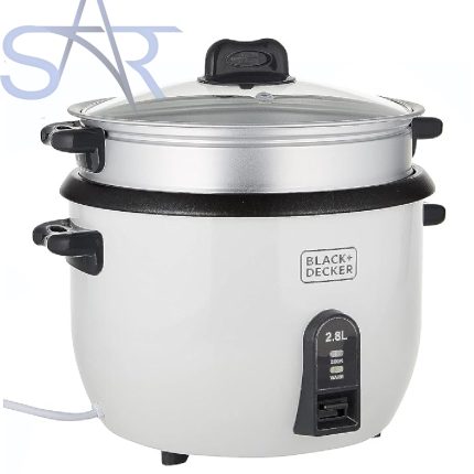 حلة طهي الأرز بغطاء زجاجي من بلاك اند ديكر موديل RC2850
