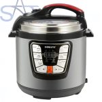 سوكاني حلة ضغط SK-2401، سعة 6 لتر، فضي/اسود