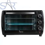 فرن كهربائي 40 لتر 1200 واط KI-5000، مع منظم حرارة، اسود iHome