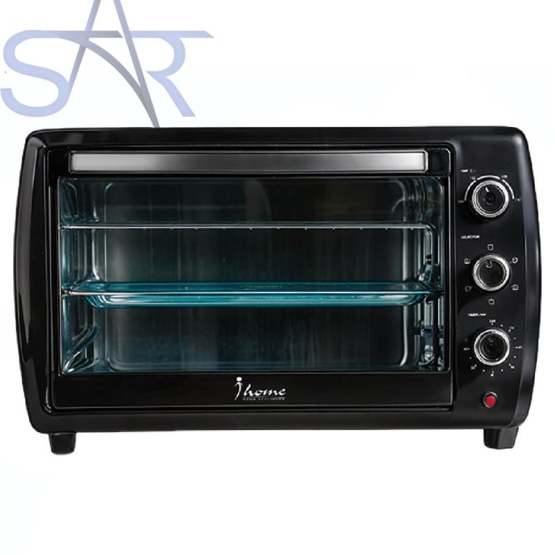 فرن كهربائي 40 لتر 1200 واط KI-5000، مع منظم حرارة، اسود iHome